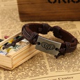 Leather Fashion Geometric bracelet  Fourcolor ropes are made NHPK1878Fourcolor ropes are madepicture11